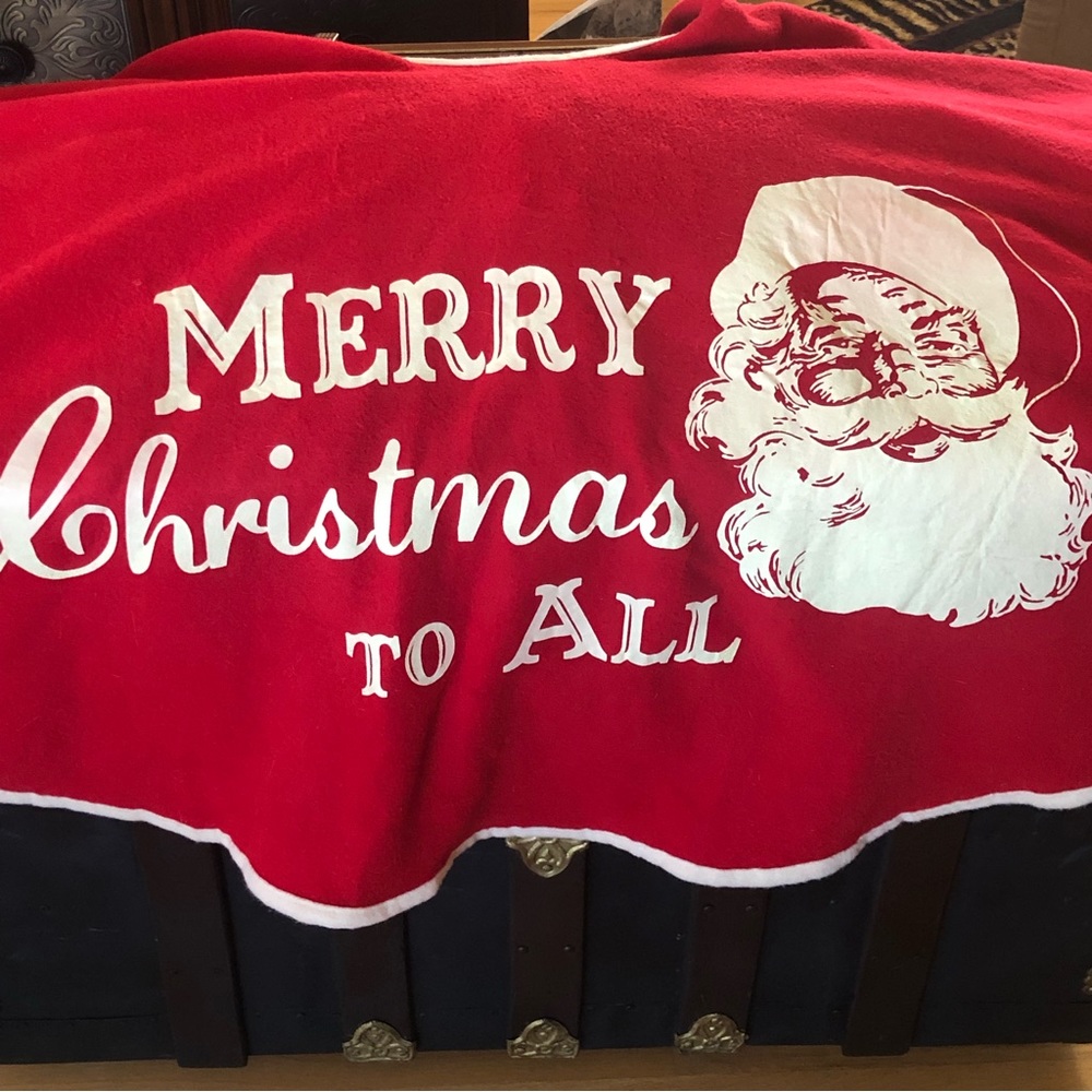 Kurt Adler Red Old Timey 52” Christmas Tree Skirt